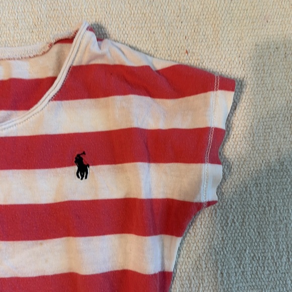 Ralph Lauren Pink and white striped knit t-shirt - Picture 4 of 6